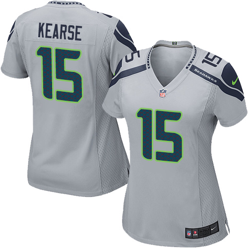 Women's Elite Jermaine Kearse Nike Jersey Grey Alternate - #15 NFL Seattle Seahawks